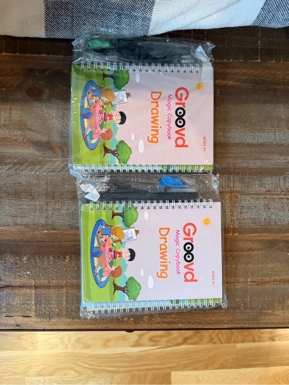 Groovd Magic Copybook Drawing Spiral Notebook - Pink & Green
